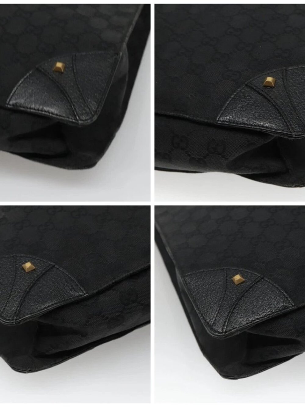 GUCCI GG Canvas Tote Bag Black 120898 Auth nb109 - Picture 16 of 16
